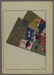 Japanische Spielzeuge, aus Unai no tomo (Ein Kinderfreund) von Shimizu Seifu, 1891-1923. Hanetsuki-Schläger.